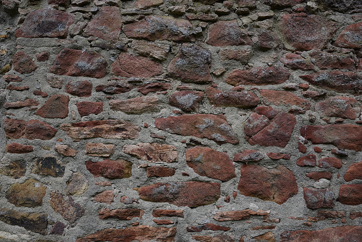 sienos, akmuo, senas, fono, akmeninė siena, tekstūros, mūro