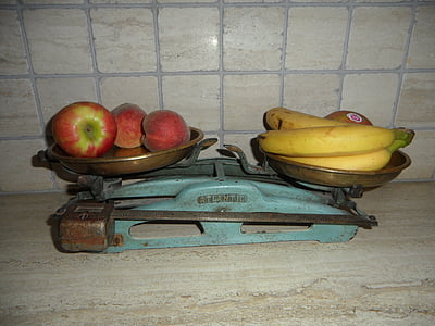 old scale, old, horizontal, weigh, fruit, weigh out