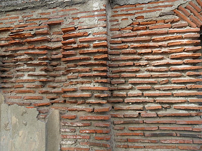 brickwall, gạch, tuổi từ, Vintage