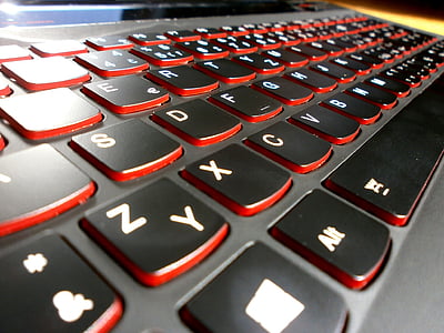 แป้นพิมพ์, สีดำ, โน๊ตบุ๊ค, แป้นพิมพ์คอมพิวเตอร์, คอมพิวเตอร์, เทคโนโลยี, คีย์คอมพิวเตอร์