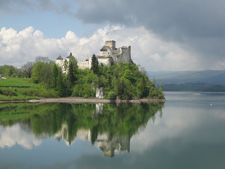 dvorac niedzica, Poljska, spomenik, dvorac, arhitektura, poznati mjesto, utvrda