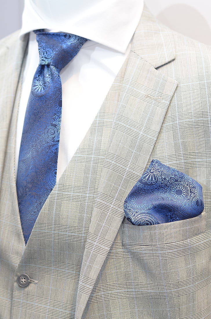 oblek, kravata, muži, modrá, žiadni ľudia, Studio strela, detail