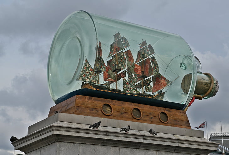 buddelschiff, fľaša, loď, umenie, sklenená fľaša, Európa