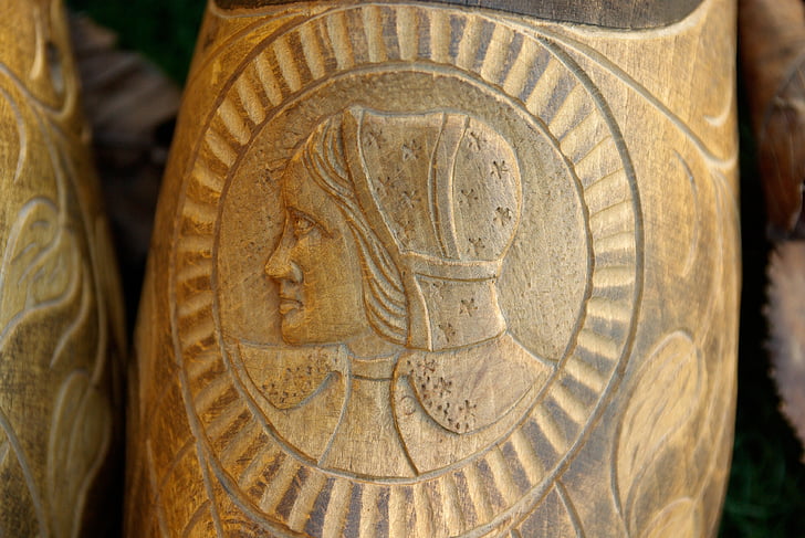 wood carving, brittany, peasant, old