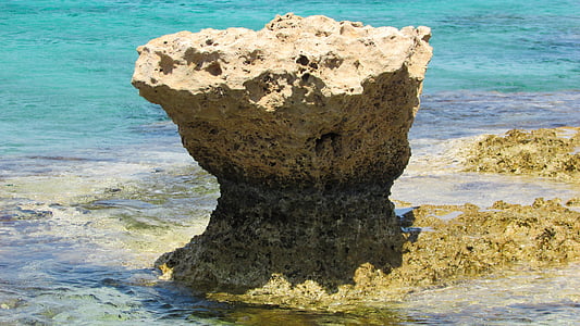 rock, beach, sea, nature, cyprus, ayia napa, coastline