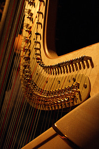 harp, muziek, muziekinstrument