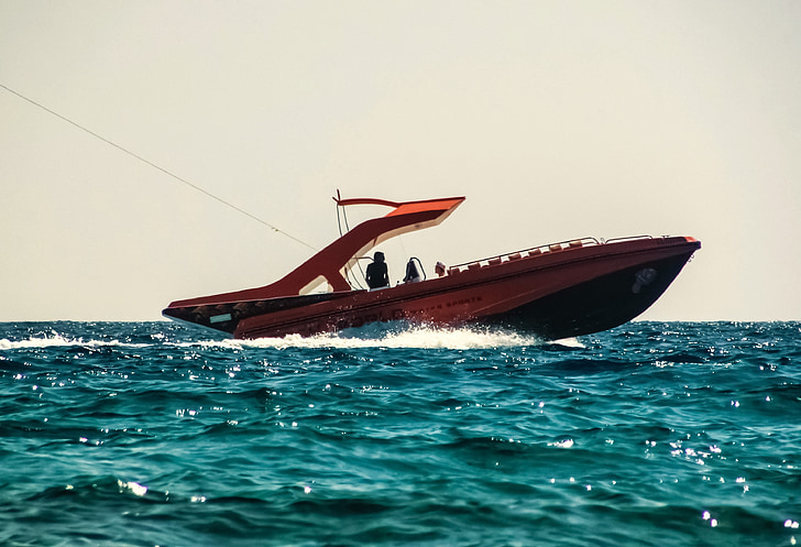 speed boat, paragliding, sport, activity, summer, vacation, leisure