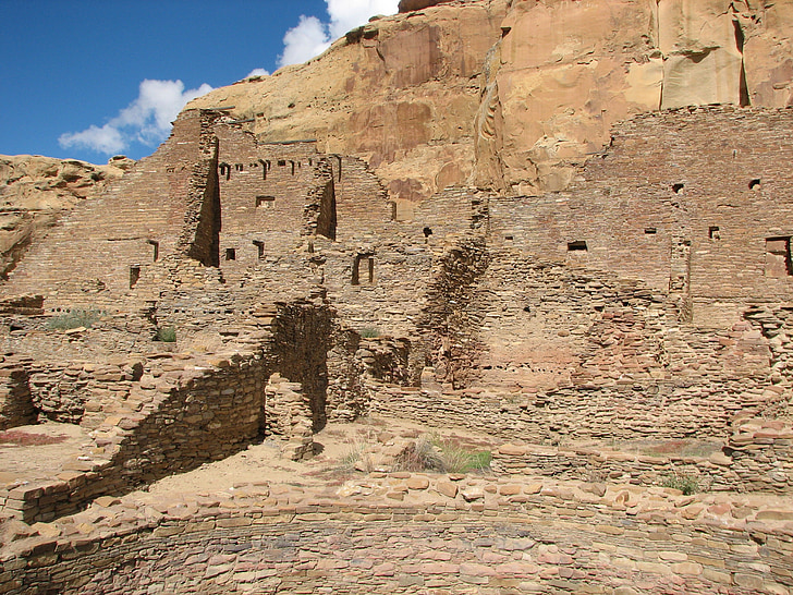 Chaco canyon, ruinerna, New mexico, övergiven, Amerika