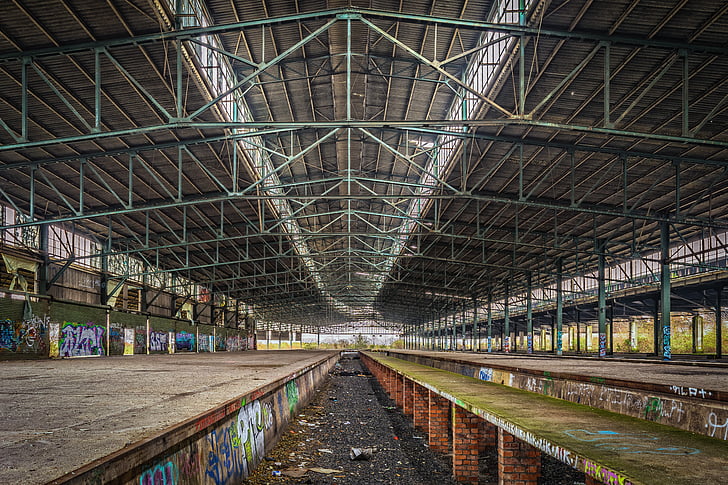 železniška postaja, izgubljena mesta, platforma, pforphoto, opravili, težavah, opustili