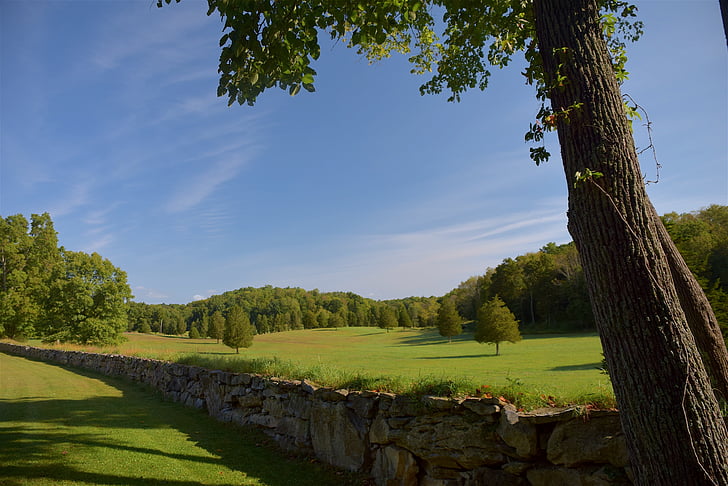 rural, mur de Pierre, Pierre, mur, campagne, paysage, nature