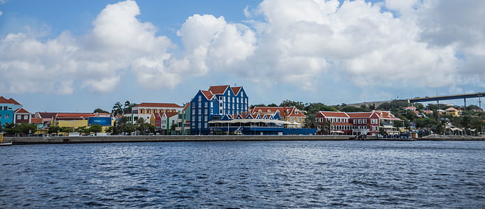 Curacao, mesto, Architektúra, mesto, Holandské Antily, Willemstad, Karibská oblasť