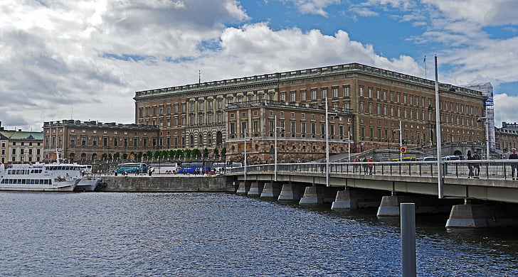 Stockholm, Château Royal, Stadtschloss, Centre, île, gamla stan, Centre ville
