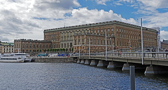 Stockholm, Koninklijk kasteel, Stadtschloss, Center, eiland, Gamla stan, centrum