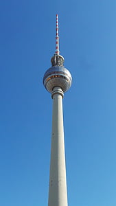 Wieża telewizyjna, anteny, Berlin, punkt orientacyjny, Europy, Turystyka, Niemcy