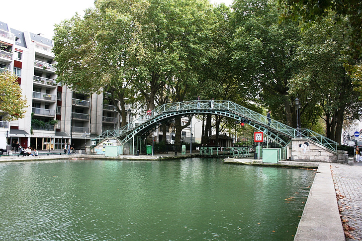 canal, Saint martin, Paris