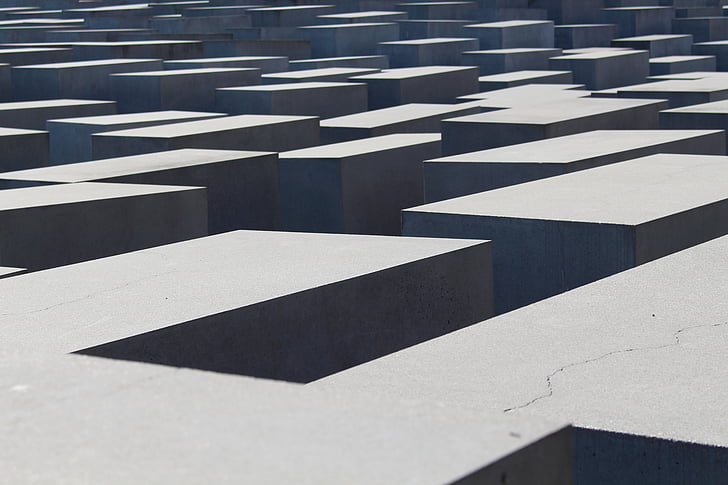 Berlin, spomenik, Njemačka, Spomenik žrtvama holokausta, Spomenik žrtvama holokausta, beton, grad