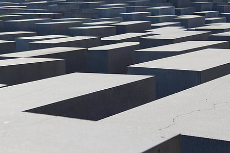 Berlijn, monument, Duitsland, Holocaust, Holocaust memorial, beton, stad