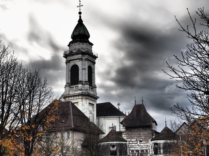 Baseltor, Solothurn, St Cattedrale di ursus, navata centrale, Cattedrale, Cattedrale della st urs und viktor, Cattedrale di St ursen