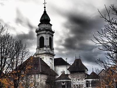 baseltor, Solothurn, St ursus cathedral, kirkeskibet, Cathedral, katedralen i St. urs und viktor, St ursen domkirke