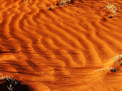 wzór, piasek, Pustynia, pomarańczowy, Australia, Outback, kraj