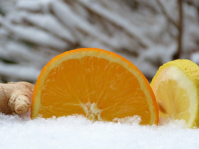 orange, gingembre, citron, tee, citron chaud, chaud, boisson