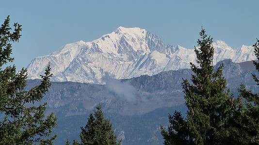 france, snow, mountain, mont blanc, alps