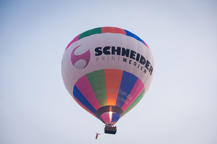 karšto oro balionu, aviacijos, karšto oro balionas važiuoja, reklama, skristi