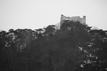 vár a mödling, Castle, Knight's castle, a középkorban, várfal