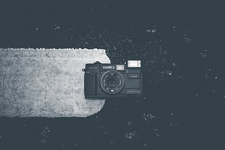 must-valge, kaamera, Fotograafia, YASHICA