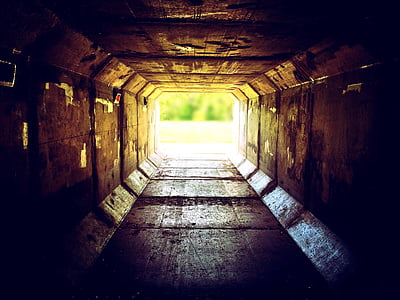light, tunnel, urban, city, underground, entrance, corridor