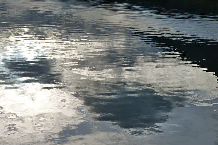 Luonto, vesi, Reflections, Lake, sävyjä, harmaa