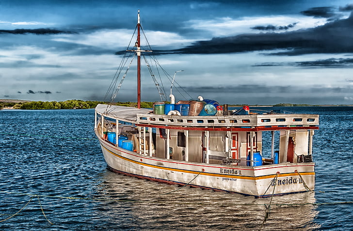 chacacare, boat, bay, harbor, water, hdr, sky
