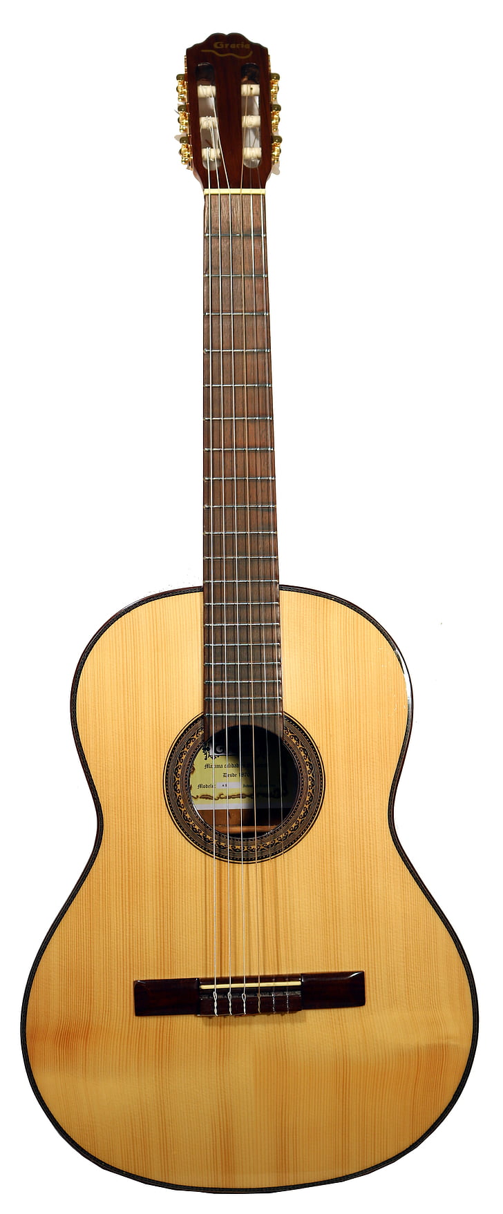 guitarra, clássico, luthier, Espanhol, diapasão, caixa, madeira