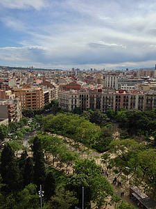 Barcelona, España, paisaje urbano, arquitectura, escena urbana, ciudad