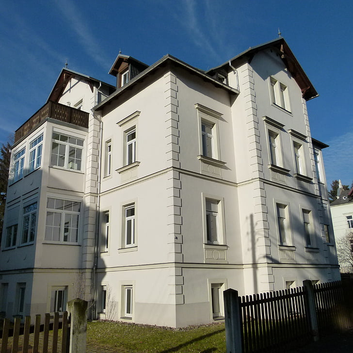 Loschwitz, cultureel erfgoed, monument, Dresden, Duitsland, huis, gebouw