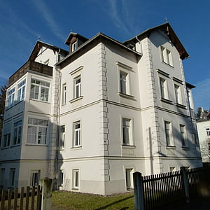 Loschwitz, kulturarvet, monumentet, Dresden, Tyskland, hus, byggnad