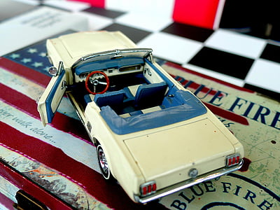 Oldtimer, modelo, Automático, brinquedos, modelo de carro, Ford, carro de metal de folha