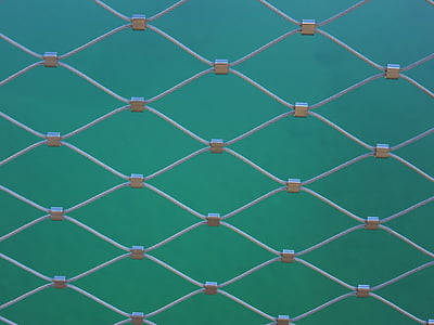 wire, rekkverk, broen rekkverket, regelmessig, mønster, linjer, geometri