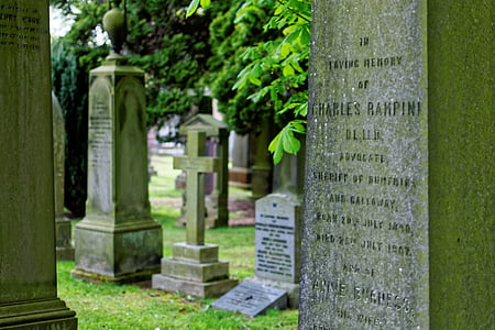 dean's, haven, kirkegård, Edinburgh, Skotland, Storbritannien, mystik