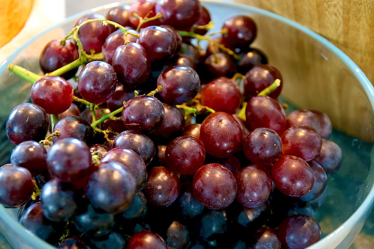 grapes, fruit, eat, food, table grapes, blue, edible
