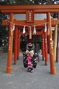 753, Schrein, Inari, Kimono, Japan, japanische Kultur, Asien