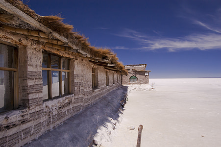 Bolīvija, Uyuni, sāls viesnīcas
