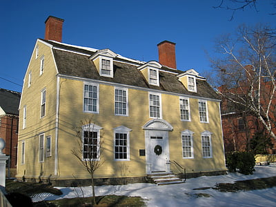 Джон Пол Джоунс къща, архитектура, Портсмут, Ню Хемпшир, къща, Домашно огнище, стар