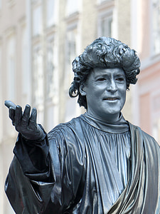 Моцарт, на живо, скулптура, Залцбург, Австрия, мъж