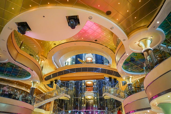 cruise ship, decor, ornate, interior, decoration, transportation, travel
