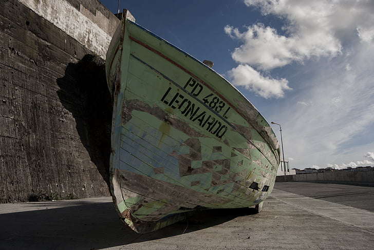 perahu, kapal, perahu kayu, Memancing, Porto, Portugal, nelayan