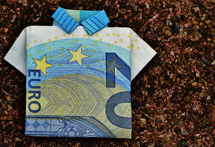 the last shirt, dollar bill, 20 euro, folded, gift, money, currency