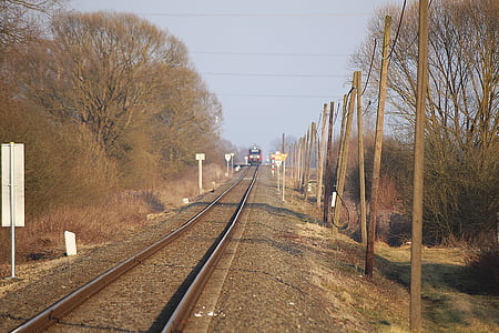 faixa, estrada de ferro, linha férrea, Parecia, gleise
