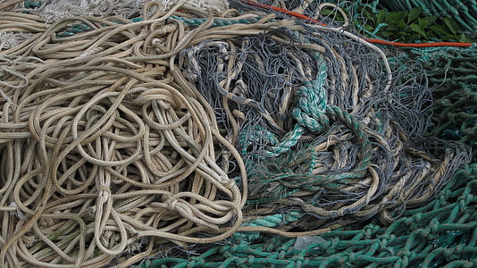 hálózatok, vászon, kötél, halászati ágazat, berendezések