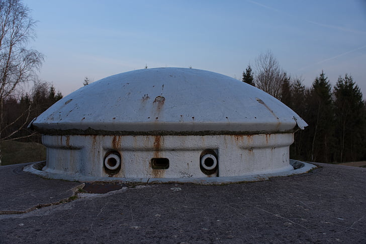 tartály kupola, Fort, Froideterre, hideg, Föld, Verdun, Franciaország
